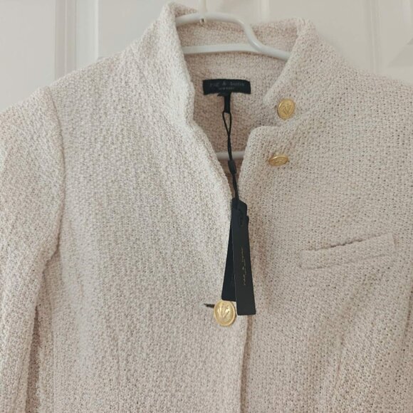 NWT rag & bone Slade Cotton Tweed Blazer Jacket - Picture 6 of 8